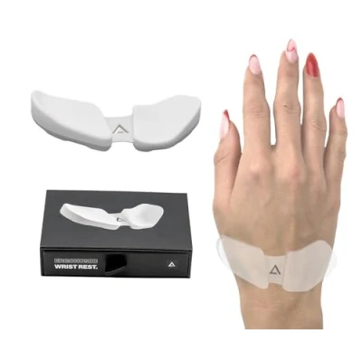 Immagine di DELTAHUB Carpio 2.0 Poggiapolsi ergonomico per mouse destrorsi, supporto tunnel carpale, sollievo dal dolore, anti fatica, facile da scivolare, elegante, computer ufficio, laptop, gaming,