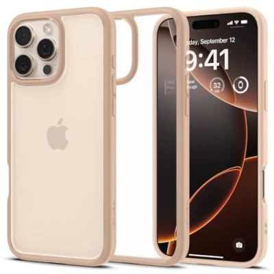 Immagine di Spigen Ultra Hybrid TPU Back Cover Rosa/Trasparente Apple iPhone 16 Pro