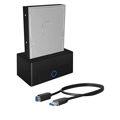 Immagine di ICY BOX IB 1122 U3 SSD e hard disk docking station USB 3.0, SATA 2.5&quot; 3.5&quot;, nero