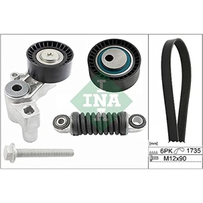 Immagine di INA 529 0097 10 Kit cinghie Poly V Controllare corsa libera generatore ed ev. sostituire PEUGEOT: 206 Hatchback, Expert I Van, 306 Hatchback