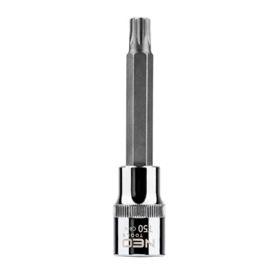 Immagine di NEO TOOLS 08 766 Serie di bussole 1/2 T50 Acciaio al cromo vanadio, per utensili Torx interno
