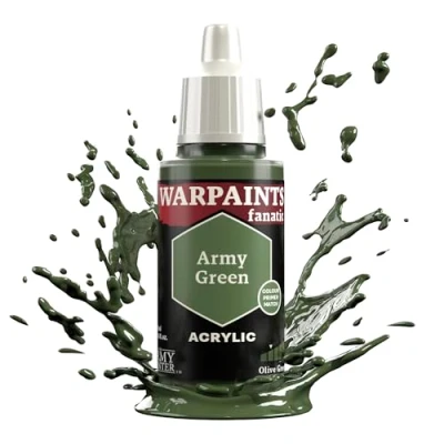 Immagine di The Army Painter Greens Warpaints Fanatic Colori acrilici, 18 ml, colore: verde militare