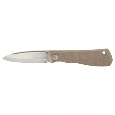 Immagine di Coltello Tascabile Gerber con Clip da Cintura, Mansfield, Design Swayback Affilatura Scandi e Manico in Micarta, Lunghezza Lama: 8 Cm, Marrone, 30 001908