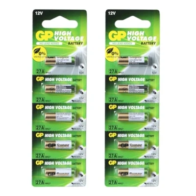 Immagine di GP Batteries 10 batterie A27 12V (MN27 V27)