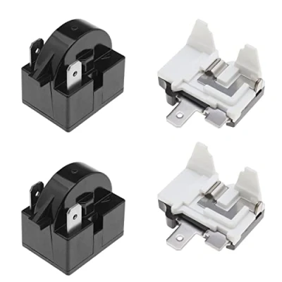 Immagine di EMSea 2PCS Relè Di Avvio Frigorifero Da 15 Ohm Resistenza Compressore Congelatore PTC A 2 Pin Per Mini Frigoriferi Compatti Vino Con Protezione Sovraccarico Termico 1/6HP 125W