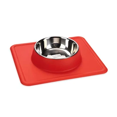 Immagine di Karlie Ciotola in silicone Dex 350 ml, colore rosso