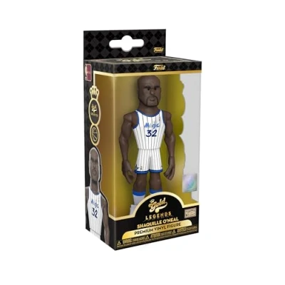 Immagine di Funko Gold 5&quot; NBA Legends: Magic Shaquille O&#039;Neal Probabilità di 1/6 per la Variante Chase Figura D&#039;azione in Vinile da Collezione Idea Regalo il Compleanno Merchandising Ufficiale