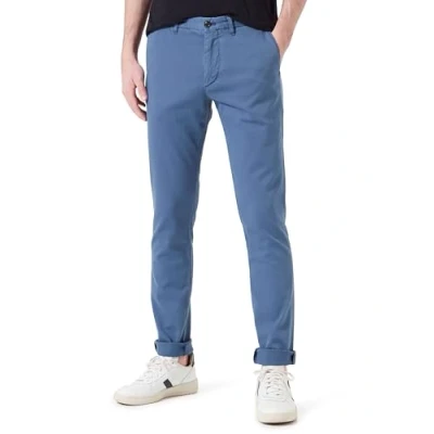 Immagine di Tommy Hilfiger Chino Bleecker Structure GMD MW0MW33910 Pantaloni in Tessuto, Blu (Aegean Sea), 34W / 32L Uomo