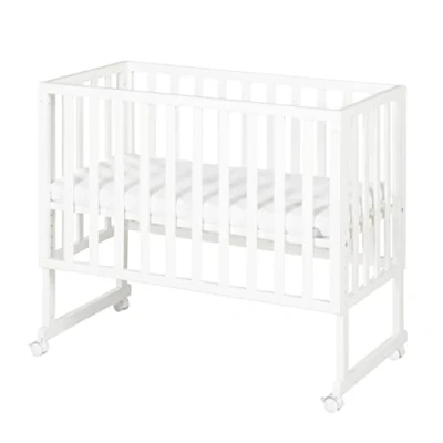 Immagine di roba Lettino Co sleeping safe asleep 3 in 1, 45 x 90 cm, Altezza Regolabile, Set Completto con Culla, Inserto, Barriera Tessuto e Ruote Freni, Legno Laccato Bianco