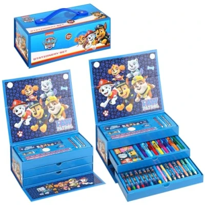 Immagine di Paw Patrol set di 43 matite da colorare per bambini, con punta in feltro ad acquerello, pastelli e matite, viaggio bambini