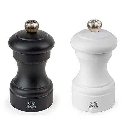 Immagine di Peugeot Bistro 2/24291 Set macinapepe e macinasale, 10 cm, Opaco, Colore: Bianco Nero