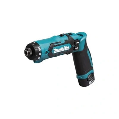 Immagine di Makita DF012DSE Avvitatore a batteria con manico pieghevole 7.2 V 1.5 Ah Li Ion incl. seconda batteria, caricabatterie, valigia