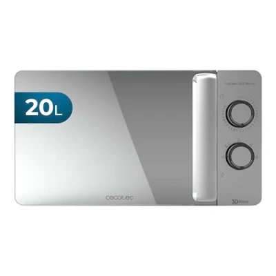 Immagine di Cecotec Forno a Microonde ProClean 3060 Mirror da 20 Litri, 700 W, rivestimento Ready2Clean per una migliore pulizia, tecnologia 3DWave, Desgin conn porta specchio