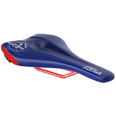 Immagine di SQlab GmbH 611 Ergowave Wings Life (Ltd. Ed.), Sella Di Bicicletta MTB Gravity E Performance Unisex Adulto, Blu Rosso, 16 cm