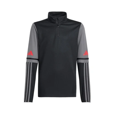 Immagine di adidas Performance Squadra 25 Halfzip Felpa per bambini, Taglia: 11 12a, Schwarzgrau