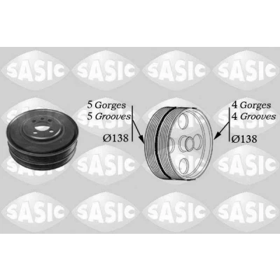 Immagine di SASIC 2156027 Puleggia Albero Motore 138 AUDI: A6 C5 Avant, A4 B5 Avant