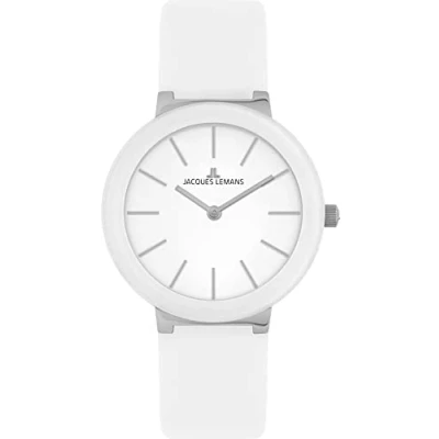 Immagine di Jacques Lemans Analog Quarz Orologio, Donna, Taglia: One Size, Weiß