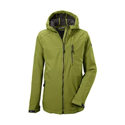 Immagine di Killtec Boys Jacke Softshell/Giacca da Esterno con Cappuccio, dunkellime, 152