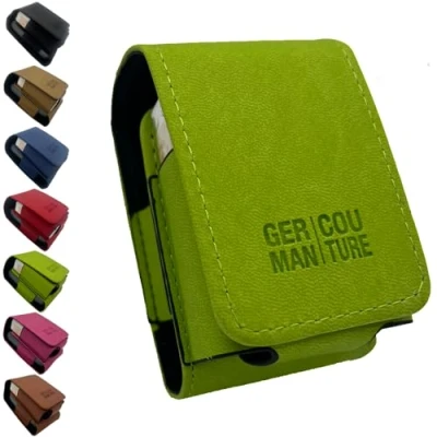Immagine di GC German Couture Carry Case Custodia compatibile con scaldabagno Ploom X Advanced e accessori, verde fluo