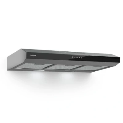 Immagine di Klarstein Cappa Aspirante a Incasso, Cucina con Filtro, in Alluminio, da Parete Flusso d&#039;Aria 175m3/h, Illuminazione LED, Timer, Filtrante