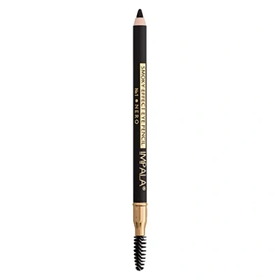 Immagine di Impala Smoky Effect Kajal Matita Occhi Colore 01 Nero Eyeliner Finitura Opaca Texture Cremosa Facile da Applicare Formula Leggera e Idratante con Olio di Jojoba I Intenso Duraturo