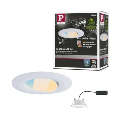 Immagine di Paulmann Calla Lampada a LED da incasso per bagno 5.5 W IP65 Bianco opaco