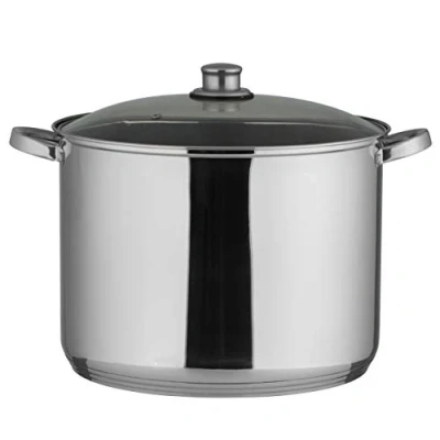 Immagine di Axentia 128014 Pentola Universale con Coperchio, 20 L, Acciaio Inox, Argento, 32 cm