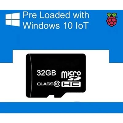 Immagine di scheda Micro SD precaricato con Windows 10 IOT Core for Lampone Pi 2 32 GB