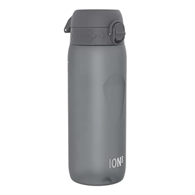 Immagine di Ion8 Borraccia a prova di perdite, senza BPA, grigia, 750 ml (24 once)