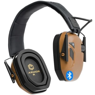 Immagine di Earmor M300T, protezione dell&#039;udito elettronica con Bluetooth, dell&#039;udito, per le orecchie, attenuazione del rumore caccia, tiro, SNR 29 dB, regolazione dinamica rumore,