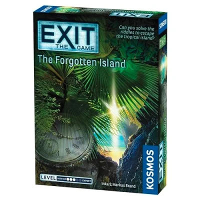 Immagine di Thames &amp; Kosmos Exit: The Forgotten Island Level: 3/5 Unique Escape Room Game 1 4 Players Puzzle Solving Strategy Board Games for Adults Kids, Ages 12+ 692858