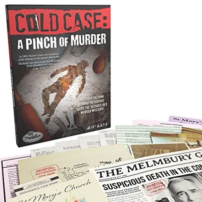 Immagine di Thinkfun Cold Case Files A Pinch of Murder Mystery Game for Adults and Kids Age 14 Years Up