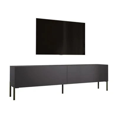 Immagine di 3E 3xE living.com Mobile TV largo 170 cm in colore Antracite con gambe dritte Nero, D: L: cm, A: 52 P: 32