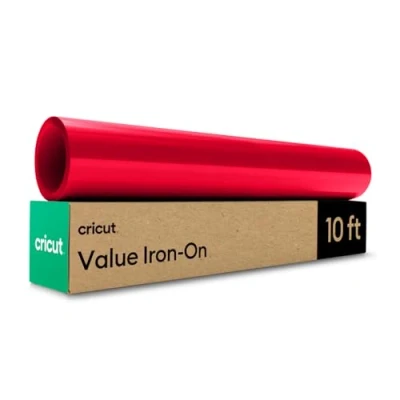 Immagine di Cricut Toppa termoadesiva, 30,5 cm x 3 m, colore: rosso
