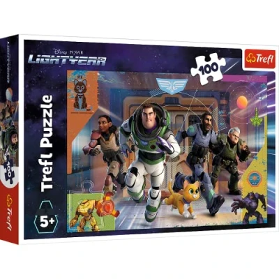 Immagine di Trefl 100 Elementi, Colorati con Personaggi delle Fiabe, Intrattenimento Creativo, Divertimento per Bambini Sopra i 5 Anni Puzzle, Colore Le Avventure di Buzz Lightyear, 16433
