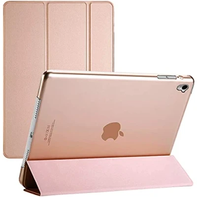 Immagine di TechDealsUK Smart Case per iPad Pro 10.5 (2017) &amp; Air 3 (2019) A2153, A2123, A2152, A1709, A1701, custodia magnetica con funzione di accensione/spegnimento automatico (rosa)