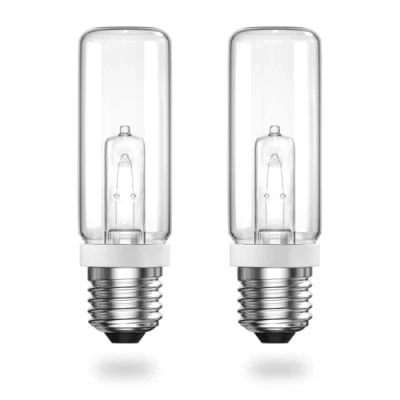 Immagine di DoRight 200W Lampadina Alogena Tubolare E27 Bianco Caldo 2800K Dimmerabile 2820lm Trasparente Lampadine per Lampade da Terra, Tavolo, Illuminazione Studio AC220 240V 2pc