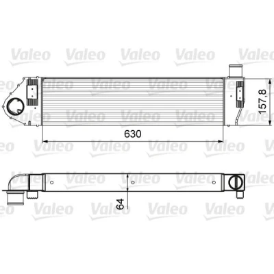 Immagine di VALEO 818621 Intercooler senza valvola AGR (ricircolo gas scarico) RENAULT: SCENIC 2, MEGANE 2