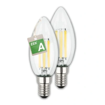 Immagine di Briloner Lampadina LED A candela E14 2,5W chiara 3000K 525 lm EEC 2er