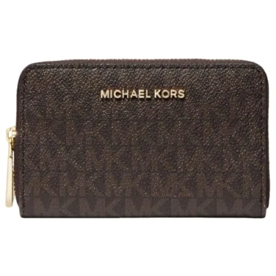Immagine di Michael Kors Jet Set Small Zip Around Card Case Brown/Acorn One Size