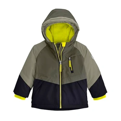 Immagine di first instinct by killtec Bambini Giacca da sci/giacca funzionale con cappuccio e paraneve FISW 31 MNS SKI JCKT, dunkeloliv, 122/128, 42253 000