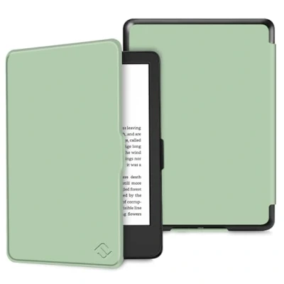 Immagine di FINTIE Custodia per 6&quot; Kindle 11ª generazione (Modello 2024/2022), Sottile Leggero Protettiva Cover con Funzione Auto Sveglia/Sonno, Verde