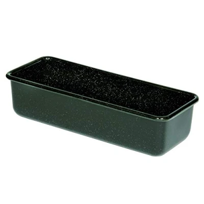 Immagine di Riess, 0638 022, Austrian Teglia da forno classica,capacità 1,7 litri, altezza 7,8cm, larghezza 10cm, lunghezza 30cm, smalto, nero