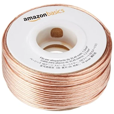 Immagine di Amazon Basics 16 gauge Speaker Wire 100 Feet