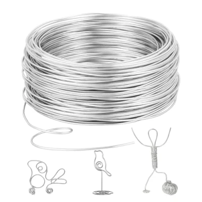 Immagine di Romon Filo Alluminio 2 mm X 10 M, Di Modellabile, Metallico In Alluminio, Per Gioielli Abbellimenti