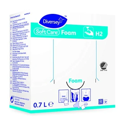 Immagine di Diversey 7514368 Soft Care Foam H2 Sapone per la pulizia delle mani, 0,7 l