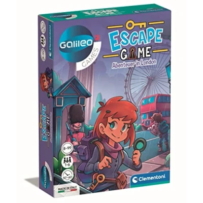 Immagine di Clementoni 59269 Escape Game Adventures in London, emozionante gioco da tavolo per rompersi la testa e decifrare enigmi, a partire 8 anni, (versione tedesca)