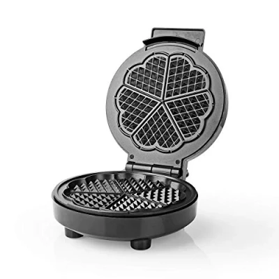 Immagine di Waffle Maker 5 Heart shaped waffles 19 cm 1000 W Controllo automatico della temperatura Alluminio/Plastica