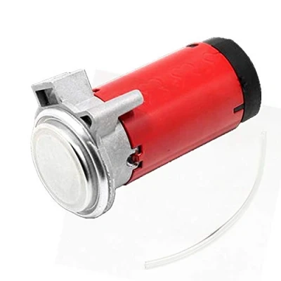 Immagine di YIYIDA Pompa aria clacson Compressore d&#039;aria rosso Motore Kit per cromato 12V qualsiasi Tromba Camion barche ect