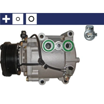 Immagine di MAHLE ORIGINAL ACP 106 000S Compressore Aria Condizionata Scroll90v 12 PAG 46 R 134a con anello tenuta FORD: Transit Mk6 Camion pianale/Telaio